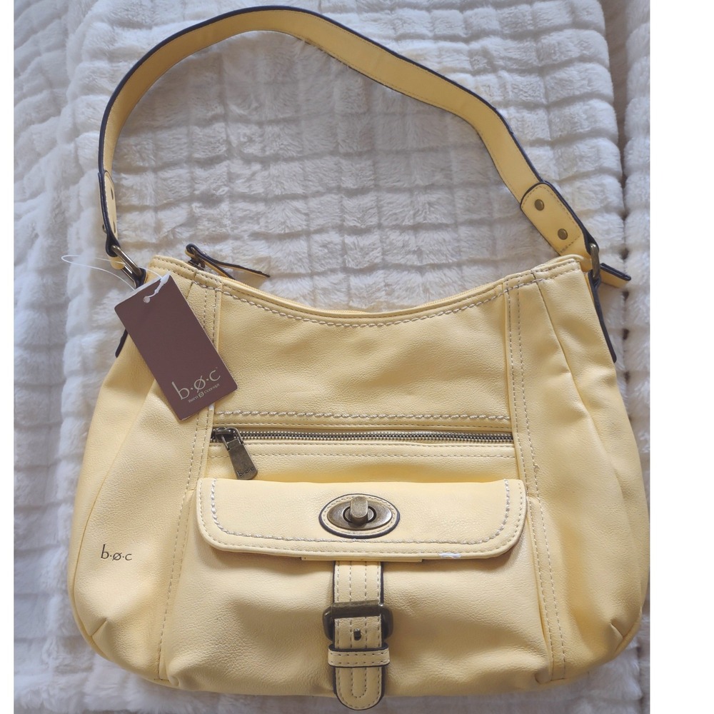 B.O.C. Born Concept Buttercup Yellow Hobo Shoulder Bag BOC493-BTC